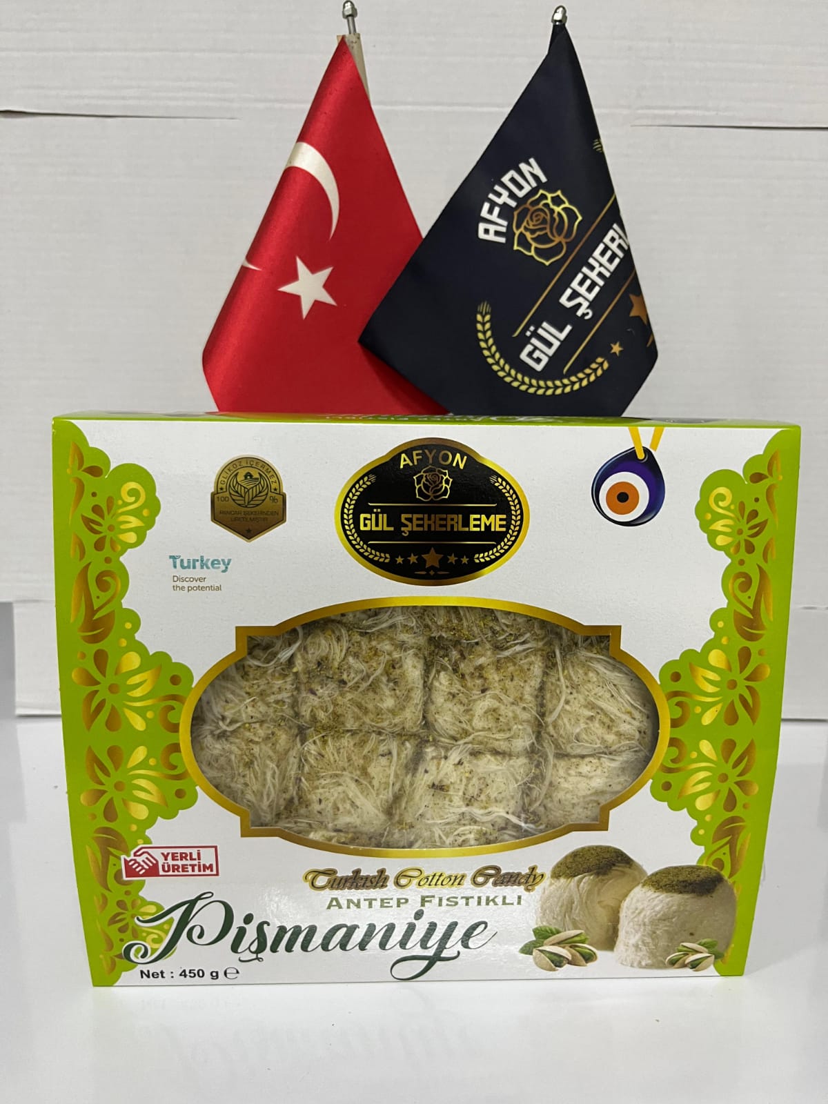 Antep Fıstıklı Kutu Pişmaniye